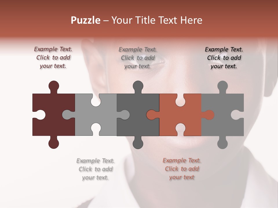 Confidence Dark Smile PowerPoint Template