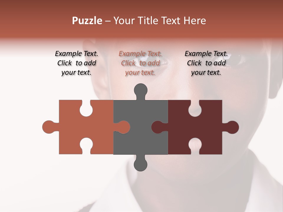 Confidence Dark Smile PowerPoint Template