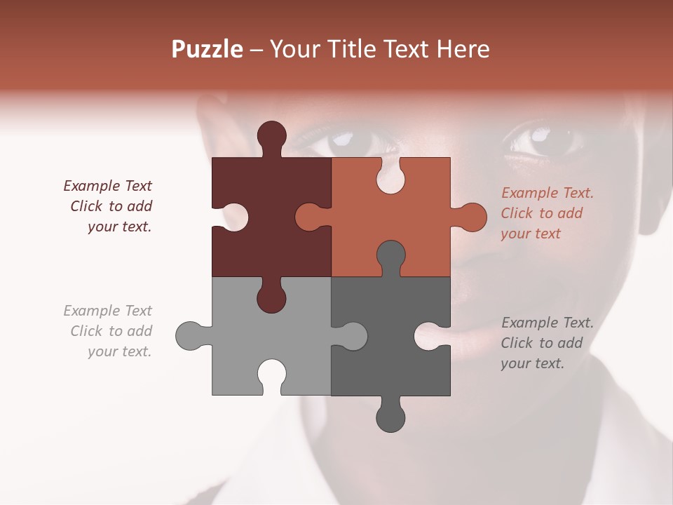 Confidence Dark Smile PowerPoint Template