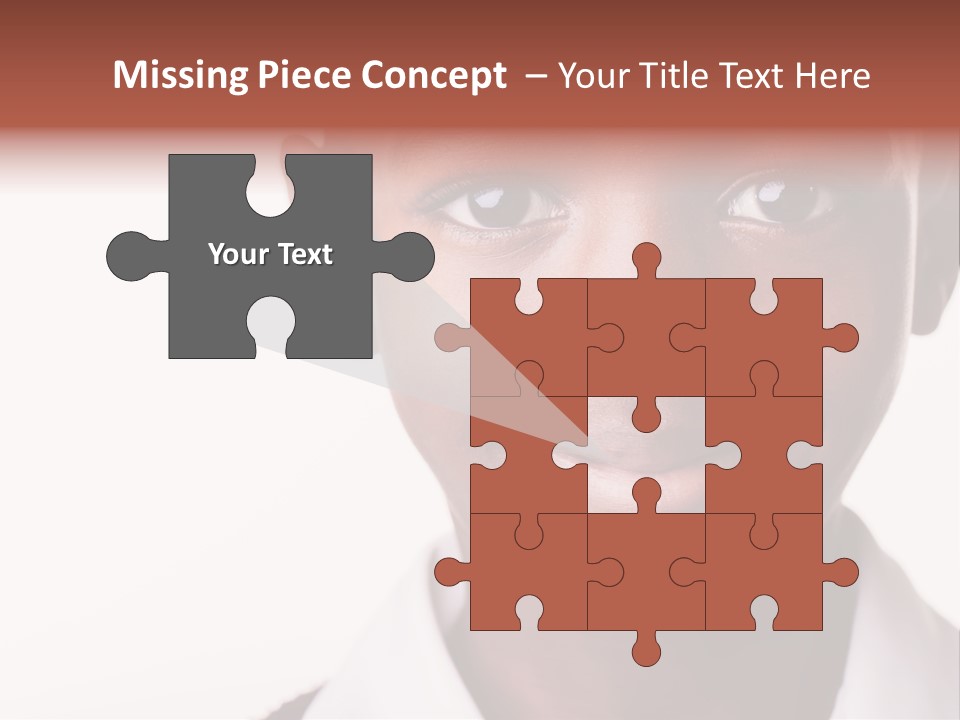 Confidence Dark Smile PowerPoint Template