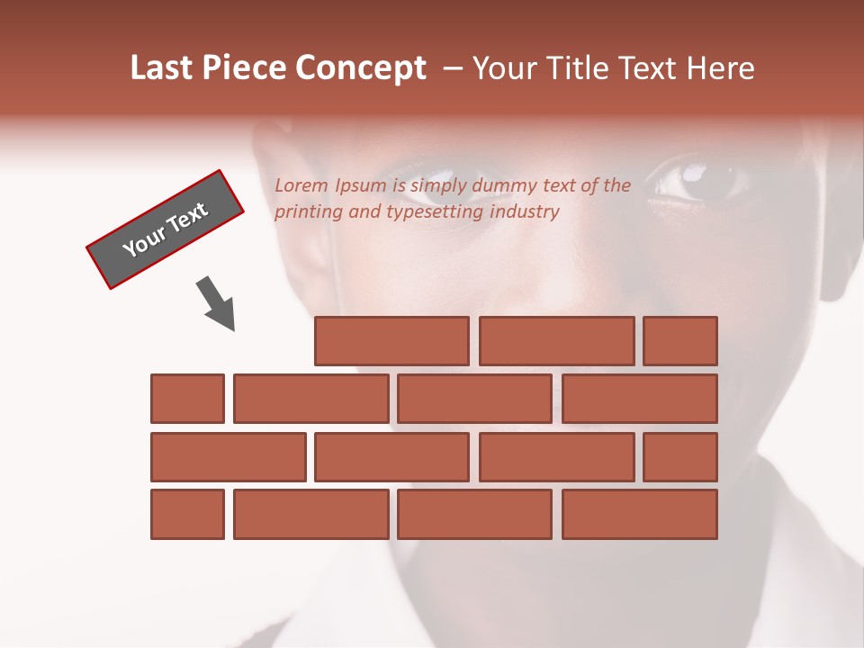 Confidence Dark Smile PowerPoint Template