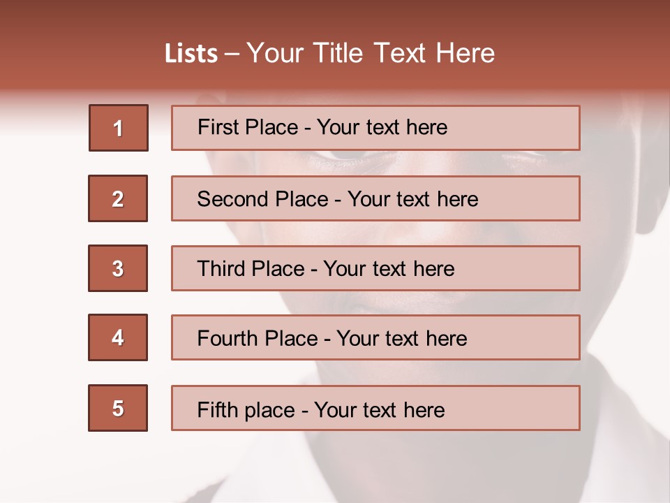 Confidence Dark Smile PowerPoint Template