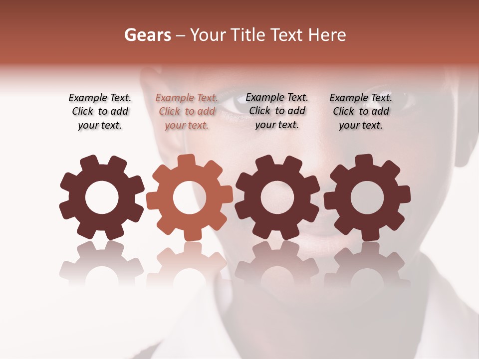 Confidence Dark Smile PowerPoint Template