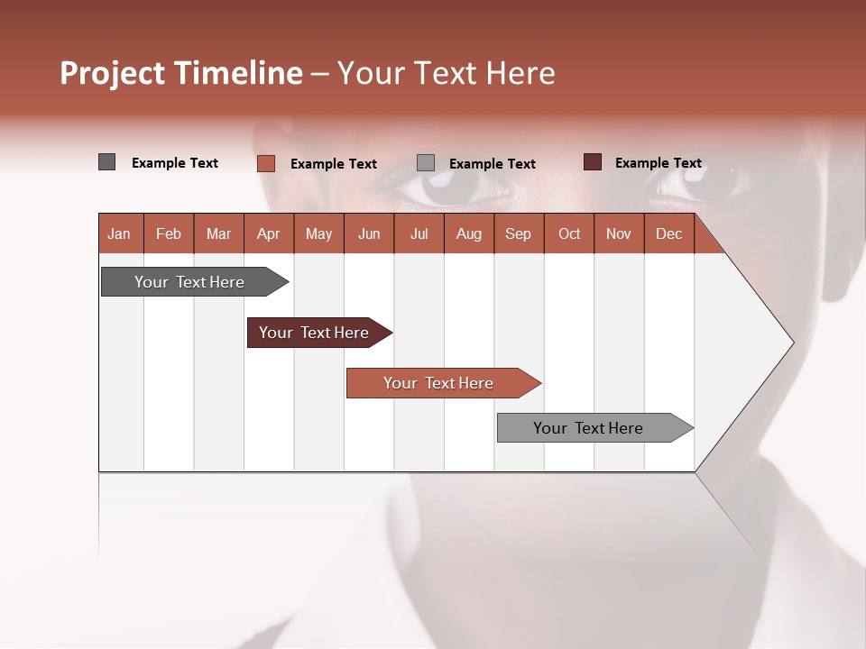 Confidence Dark Smile PowerPoint Template