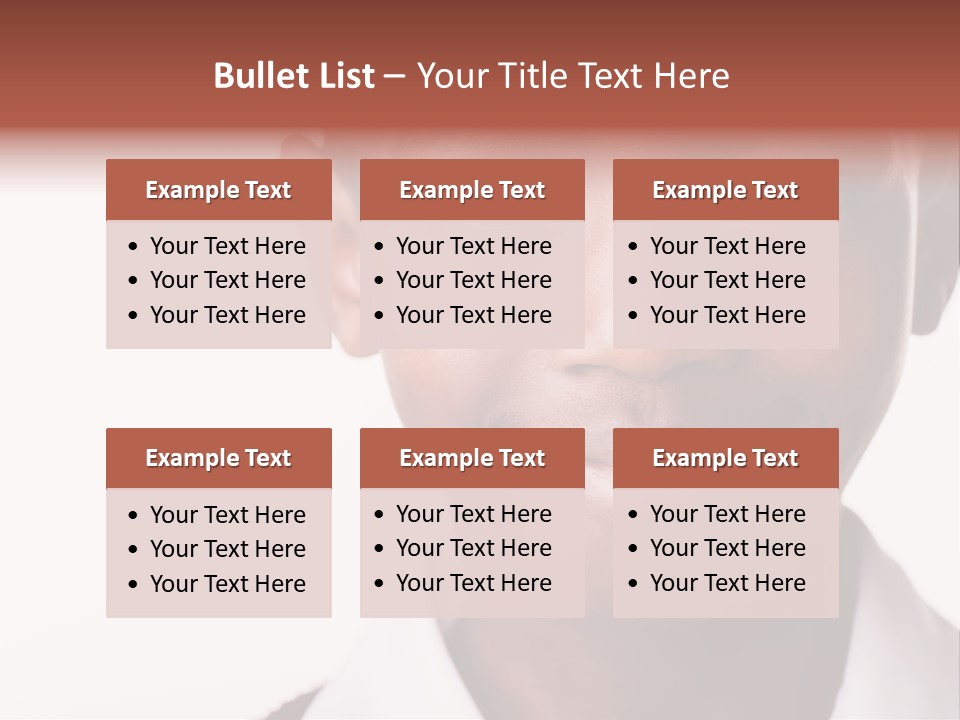 Confidence Dark Smile PowerPoint Template