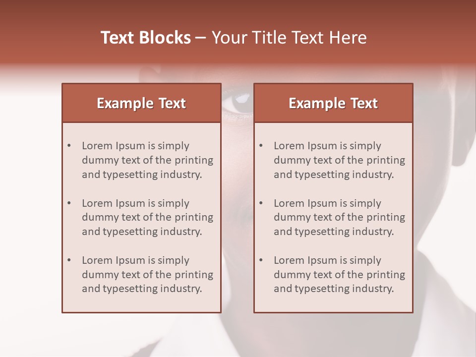 Confidence Dark Smile PowerPoint Template