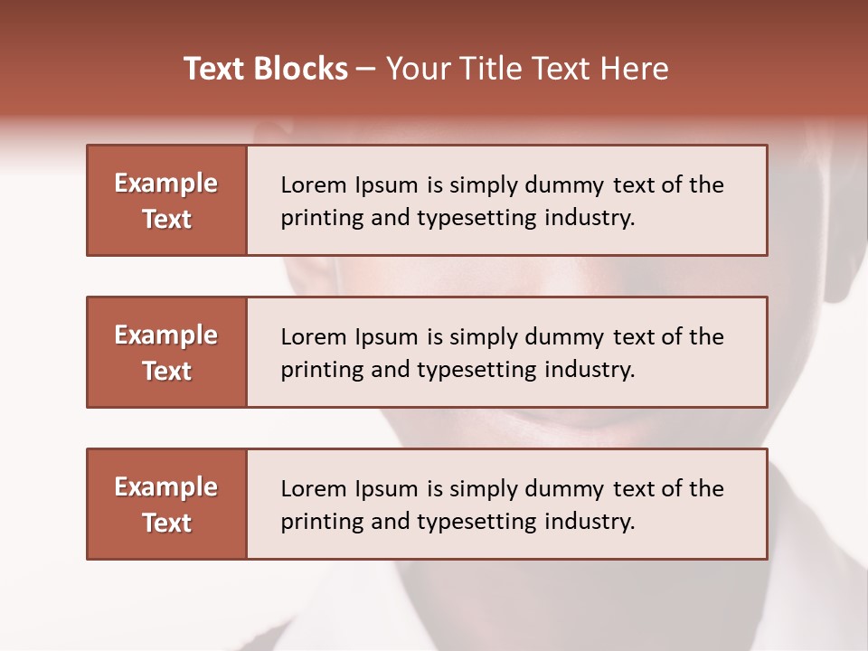 Confidence Dark Smile PowerPoint Template