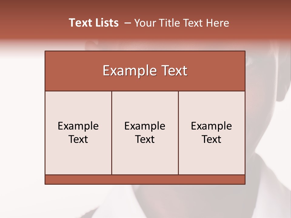 Confidence Dark Smile PowerPoint Template