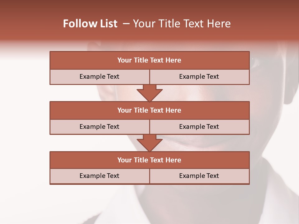 Confidence Dark Smile PowerPoint Template