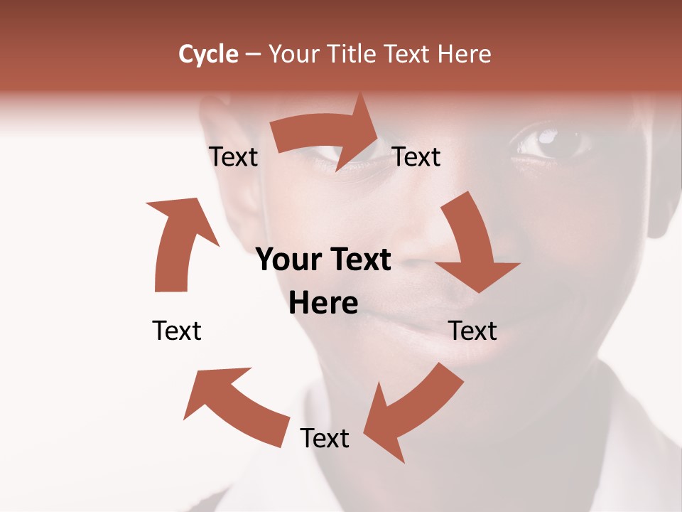 Confidence Dark Smile PowerPoint Template