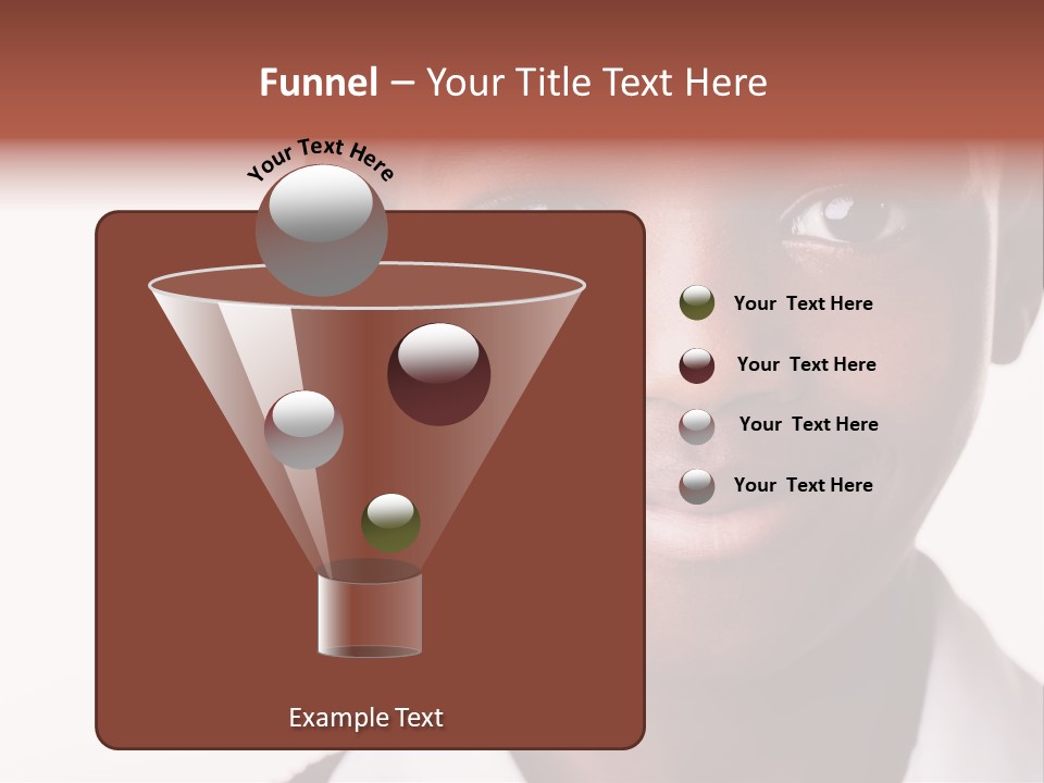 Confidence Dark Smile PowerPoint Template