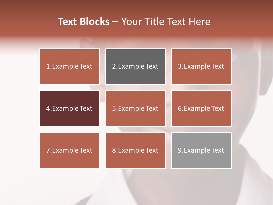 Confidence Dark Smile PowerPoint Template