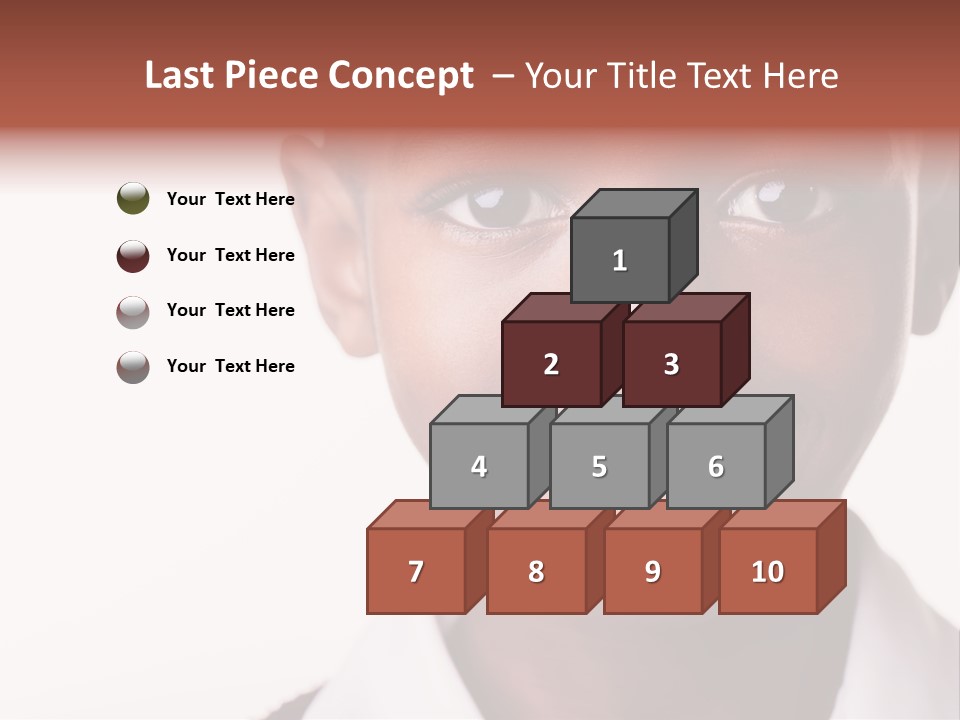 Confidence Dark Smile PowerPoint Template