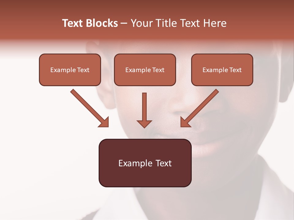 Confidence Dark Smile PowerPoint Template