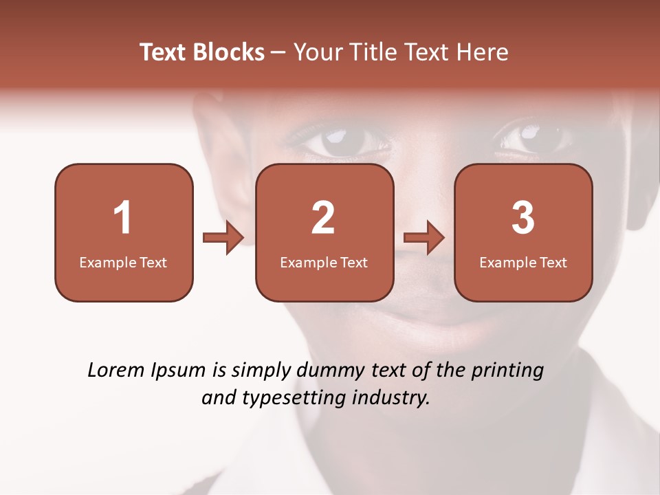 Confidence Dark Smile PowerPoint Template