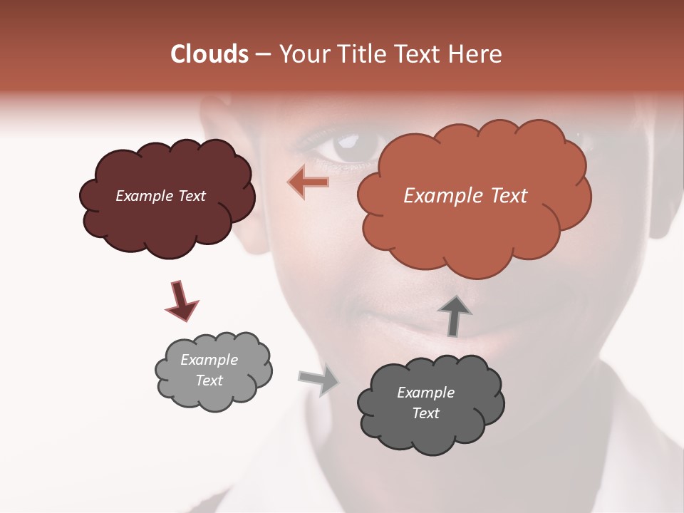 Confidence Dark Smile PowerPoint Template