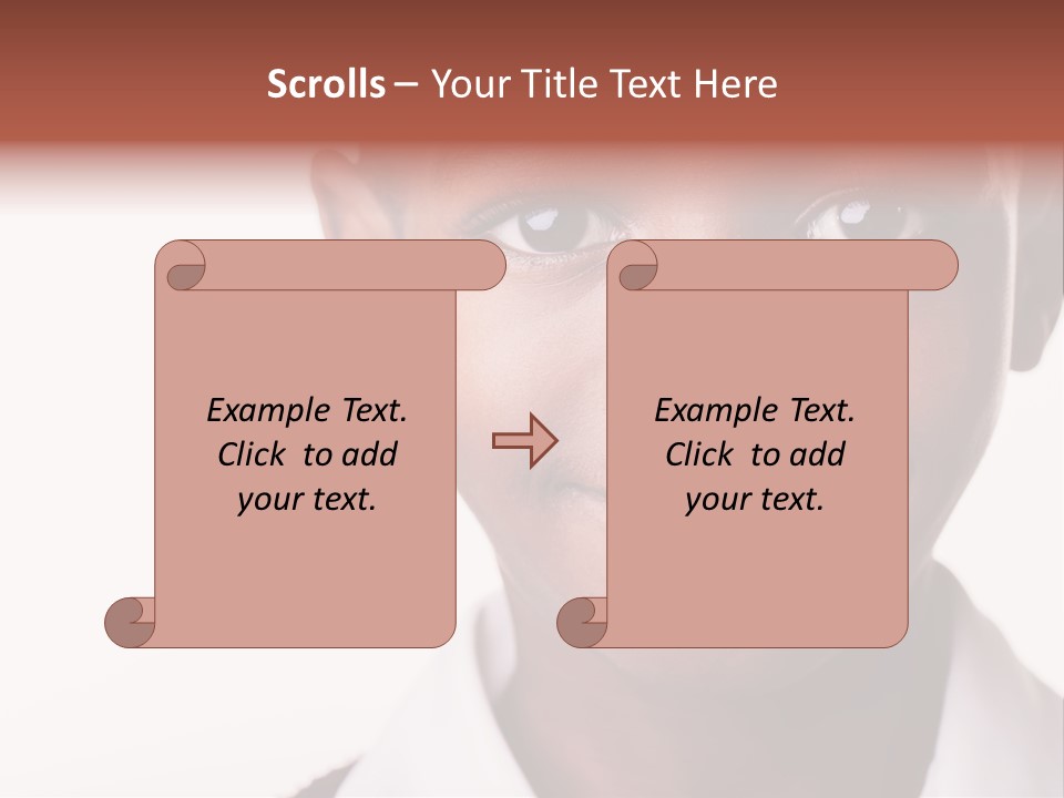 Confidence Dark Smile PowerPoint Template