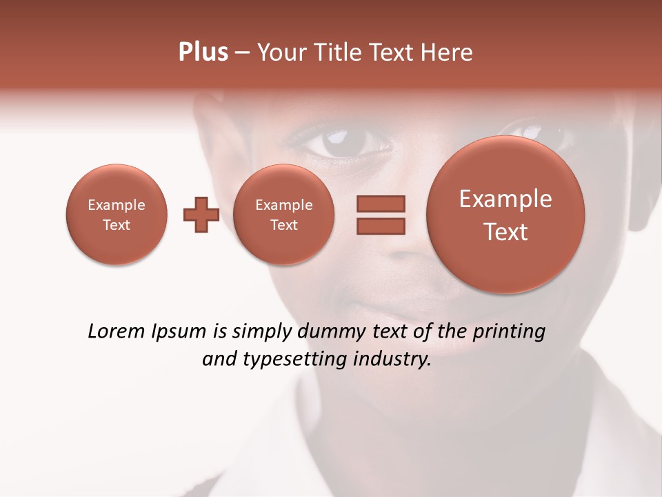 Confidence Dark Smile PowerPoint Template