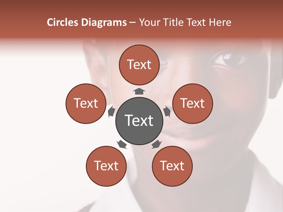 Confidence Dark Smile PowerPoint Template