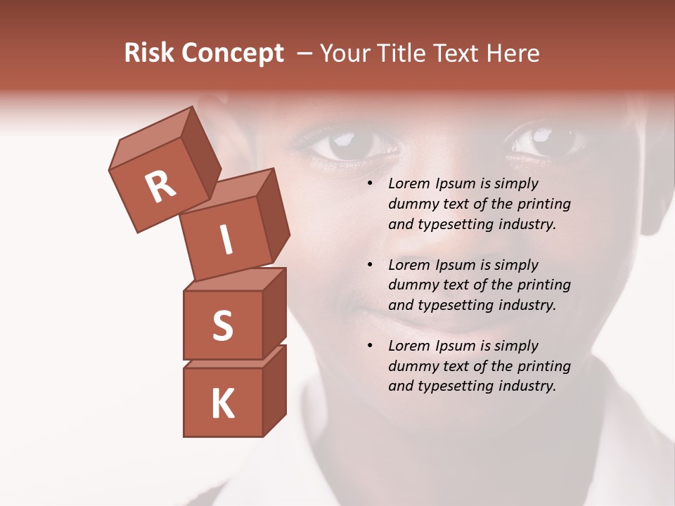 Confidence Dark Smile PowerPoint Template