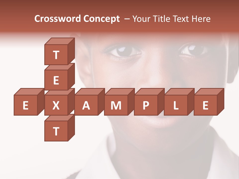 Confidence Dark Smile PowerPoint Template