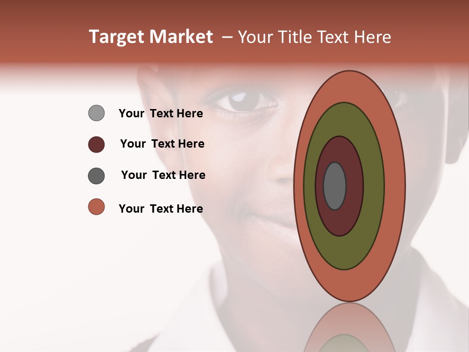 Confidence Dark Smile PowerPoint Template