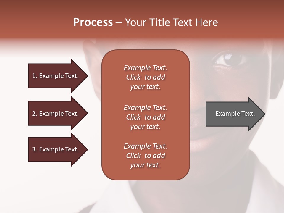 Confidence Dark Smile PowerPoint Template