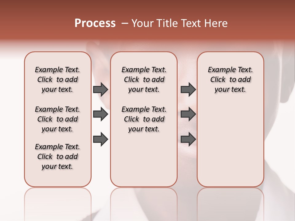 Confidence Dark Smile PowerPoint Template