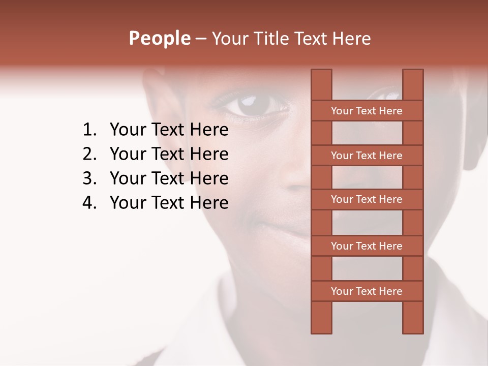 Confidence Dark Smile PowerPoint Template