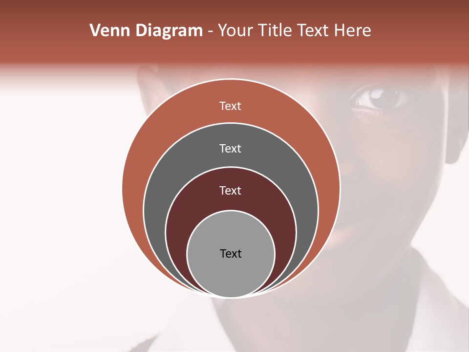 Confidence Dark Smile PowerPoint Template