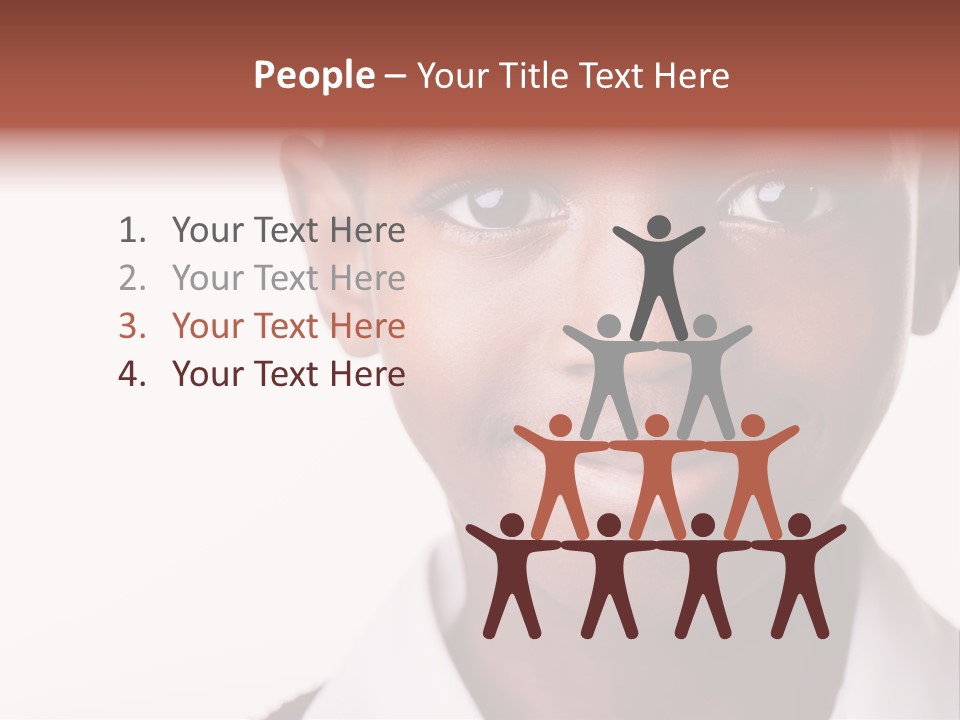 Confidence Dark Smile PowerPoint Template