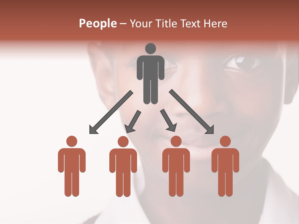 Confidence Dark Smile PowerPoint Template