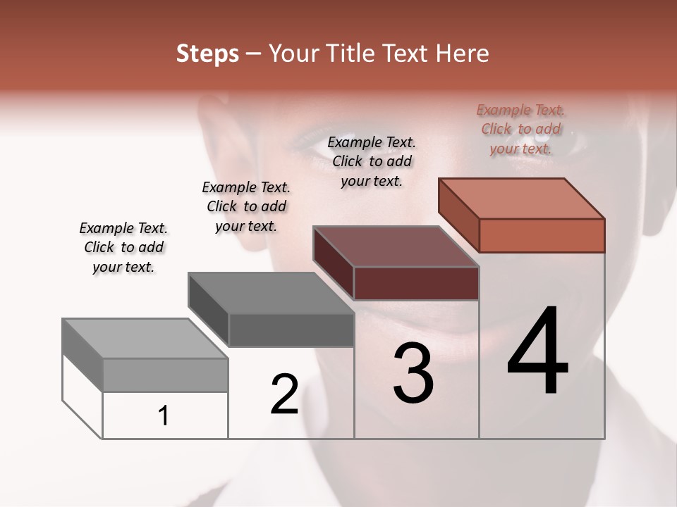 Confidence Dark Smile PowerPoint Template