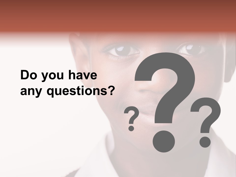 Confidence Dark Smile PowerPoint Template