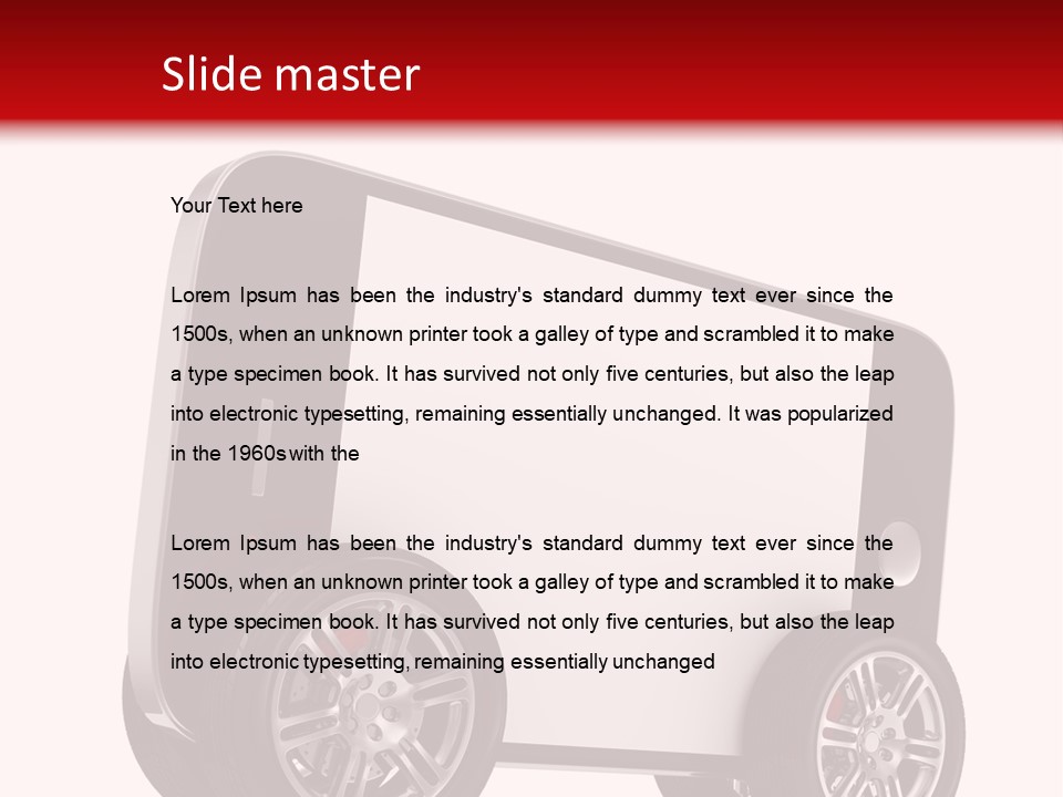 Delivery Tablet Blank PowerPoint Template