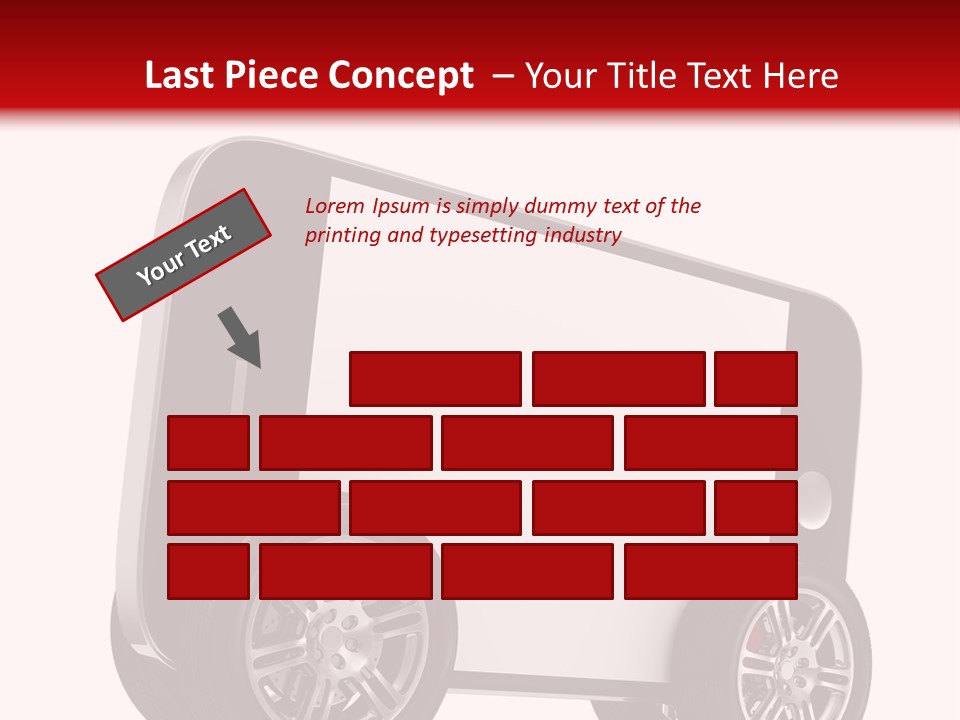 Delivery Tablet Blank PowerPoint Template