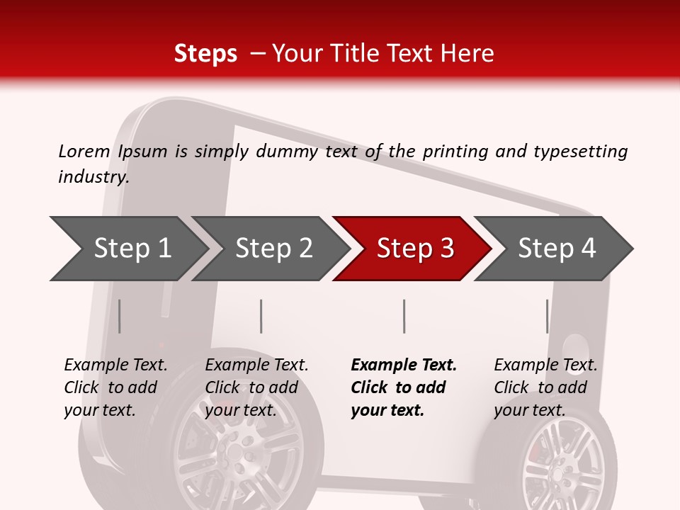 Delivery Tablet Blank PowerPoint Template