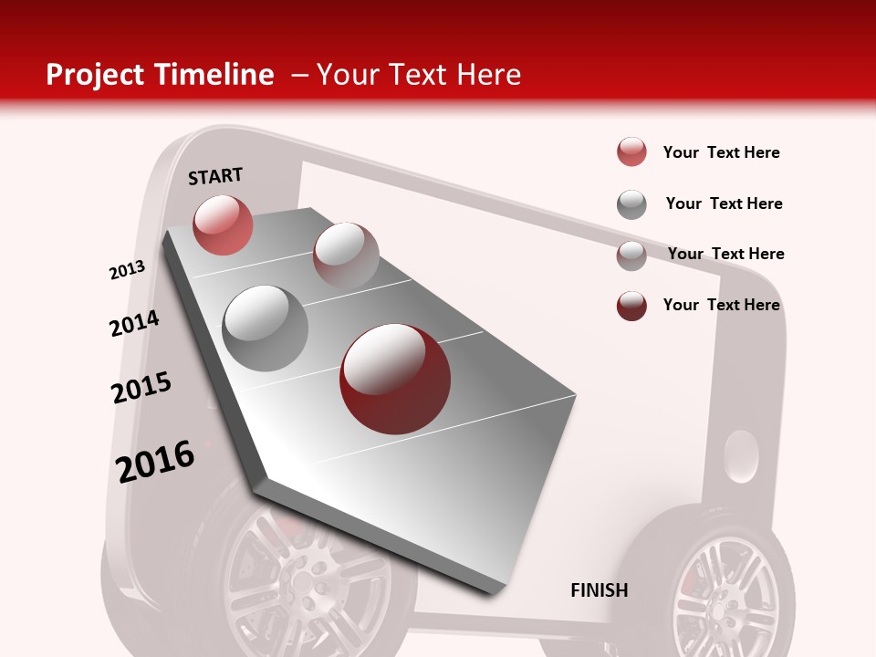 Delivery Tablet Blank PowerPoint Template