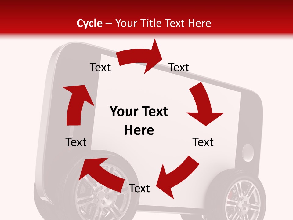 Delivery Tablet Blank PowerPoint Template