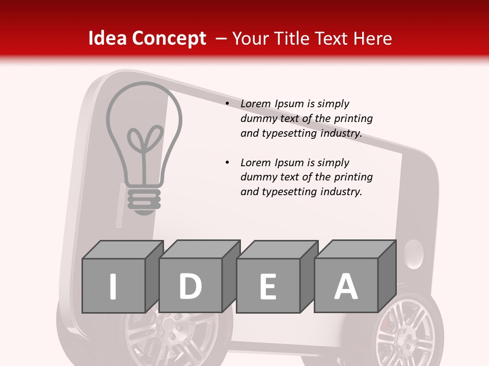 Delivery Tablet Blank PowerPoint Template