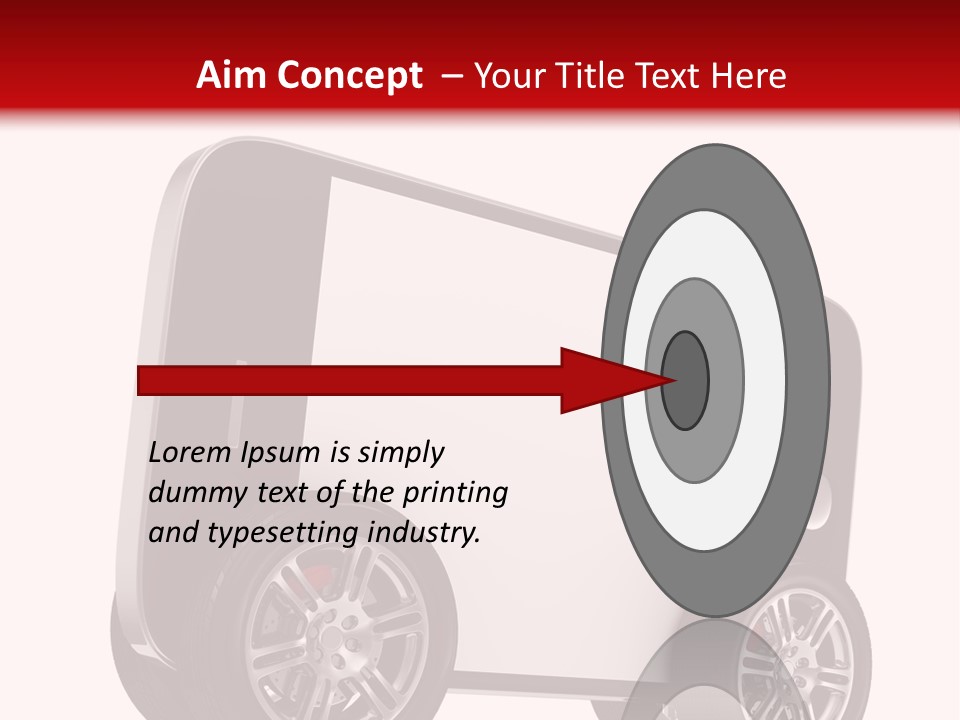 Delivery Tablet Blank PowerPoint Template