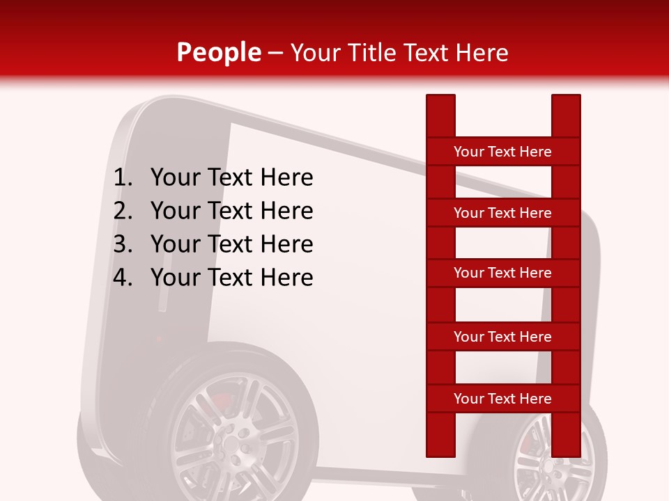 Delivery Tablet Blank PowerPoint Template