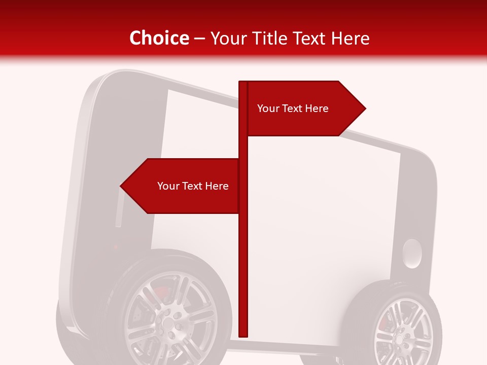 Delivery Tablet Blank PowerPoint Template