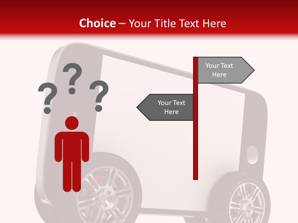 Delivery Tablet Blank PowerPoint Template