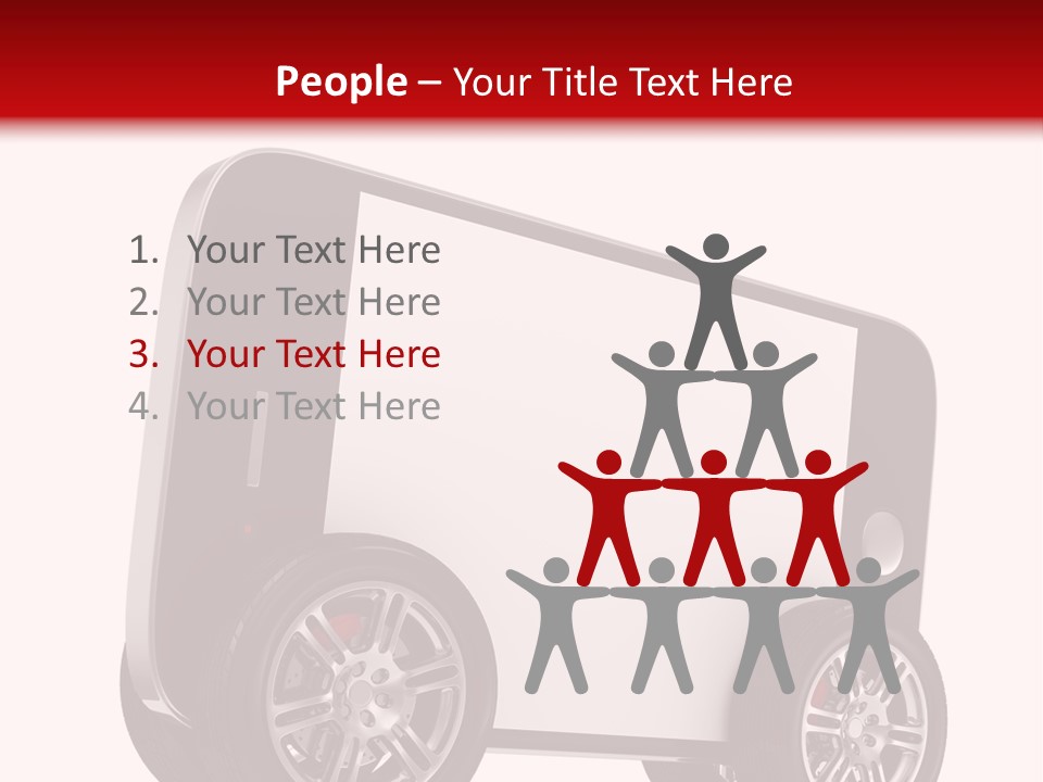 Delivery Tablet Blank PowerPoint Template