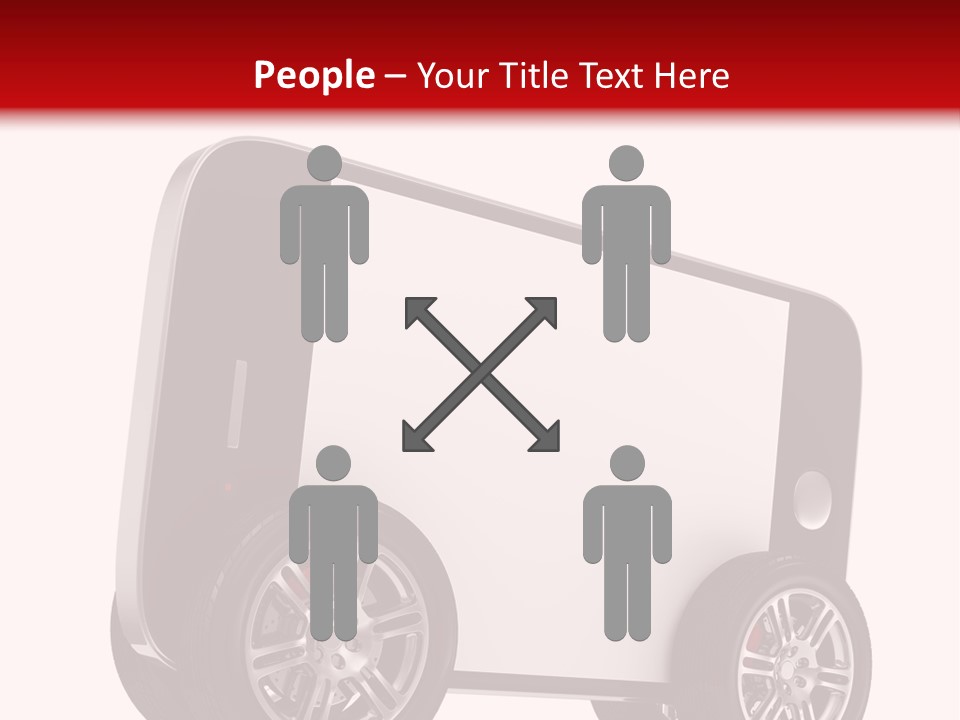 Delivery Tablet Blank PowerPoint Template