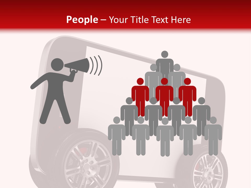 Delivery Tablet Blank PowerPoint Template