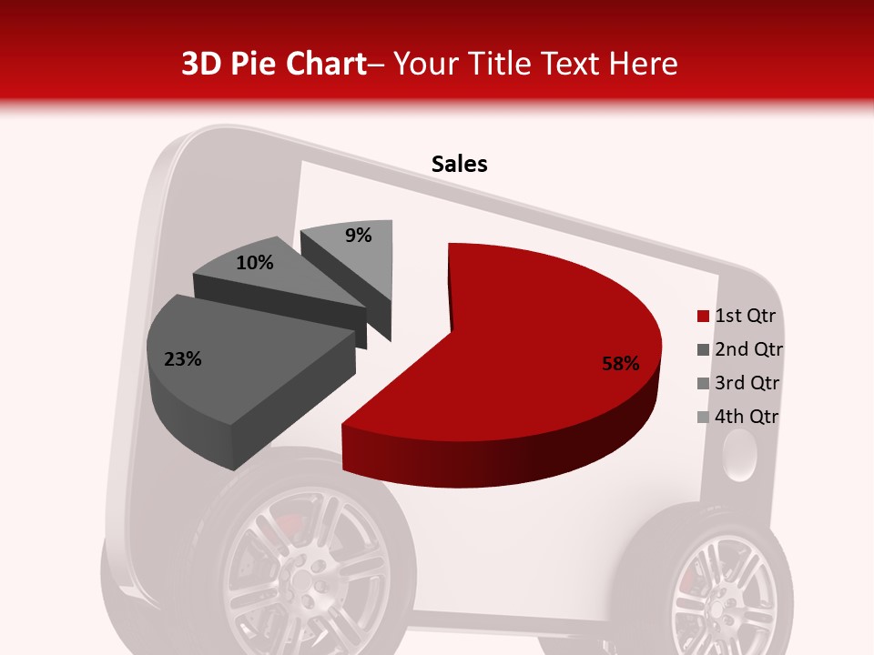 Delivery Tablet Blank PowerPoint Template