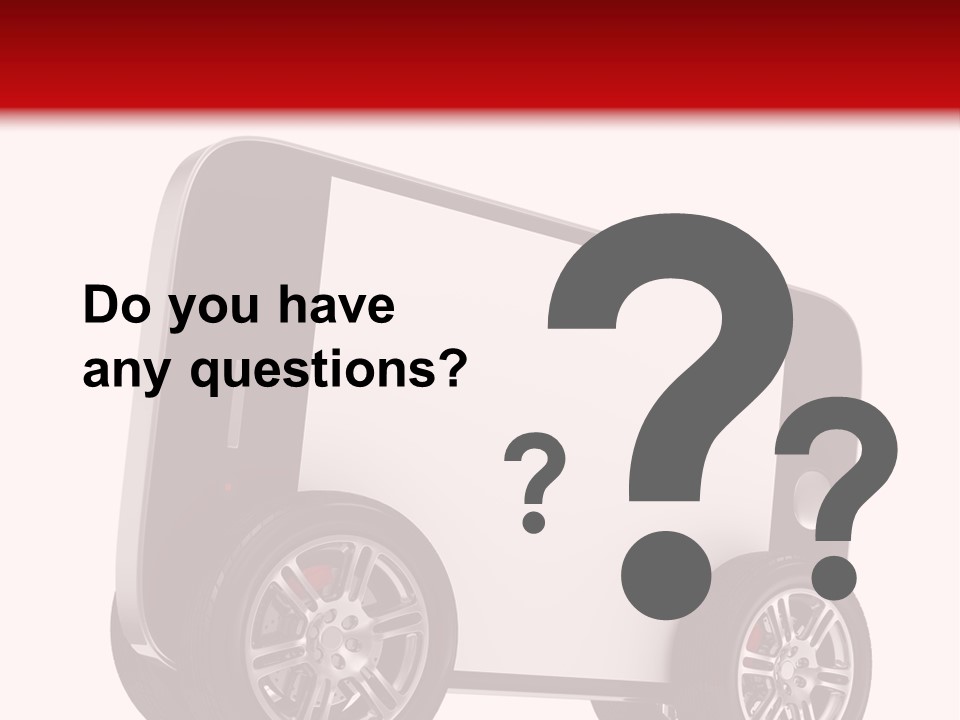 Delivery Tablet Blank PowerPoint Template