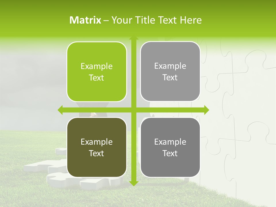 Abstract Fit Help PowerPoint Template